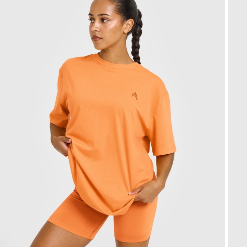 Oner active classic oversized short sleeve in apricot orange